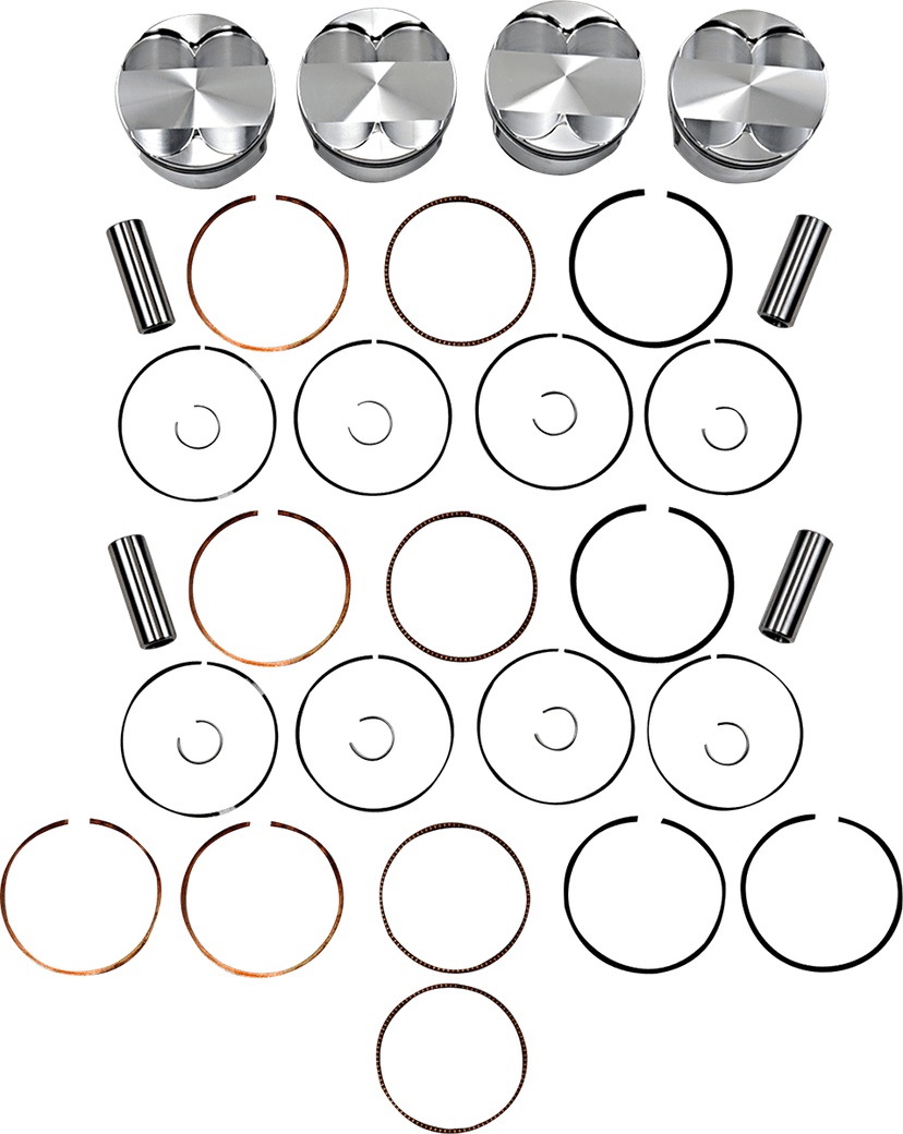 JE PISTONS 0910-5770 Piston Kit - 81.00 mm - 12.3:1 CR - Suzuki