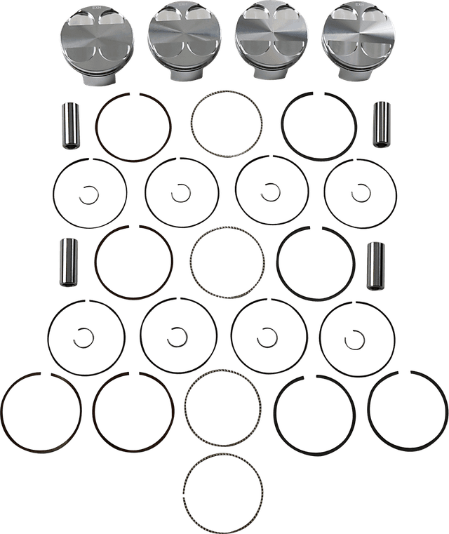 JE PISTONS 0910-5784 Piston Kit - 86.00 mm - 13.5:1 CR - Kawasaki