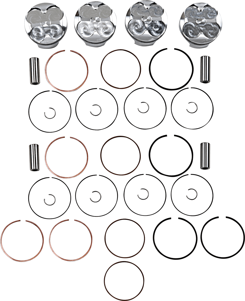 JE PISTONS 0910-5785 Piston Kit - 68.00 mm - 13.2:1 CR - Kawasaki