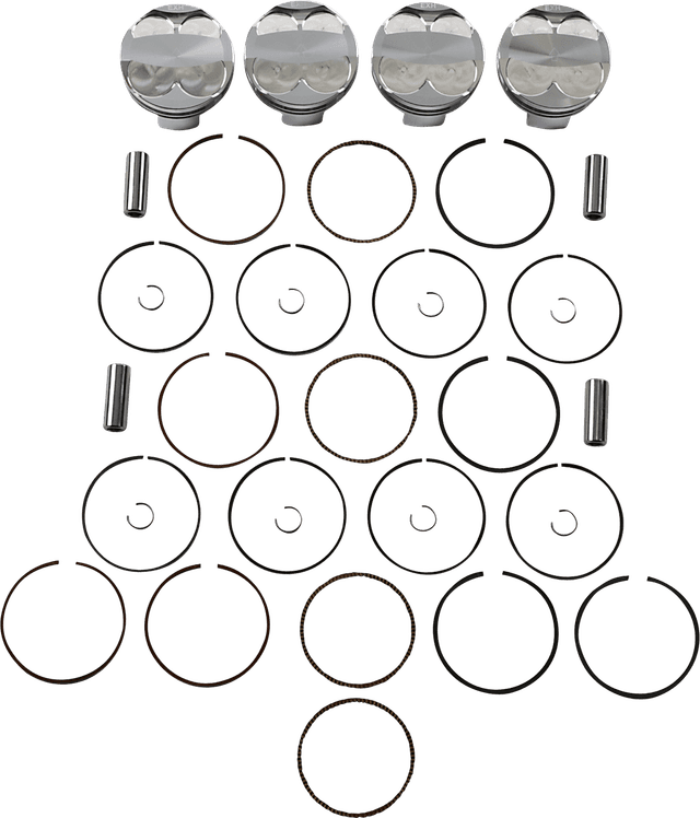 JE PISTONS 0910-5787 Piston Kit - 75.00 mm - 13.5:1 CR - Suzuki