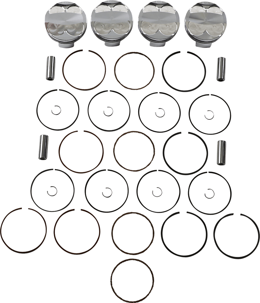 JE PISTONS 0910-5787 Piston Kit - 75.00 mm - 13.5:1 CR - Suzuki