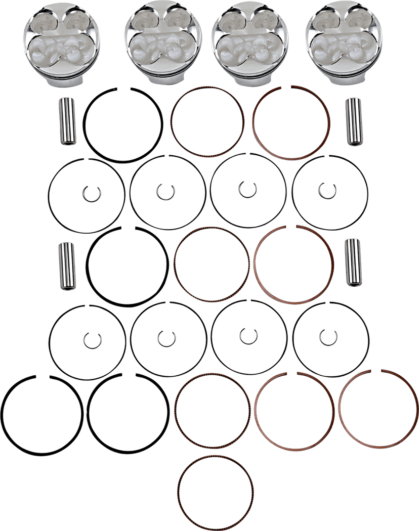 JE PISTONS 0910-5791 Piston Kit - 69.00 mm - 13.0:1 CR - Suzuki