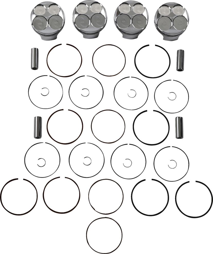 JE PISTONS 0910-5794 Piston Kit - 69.00 mm - 13.5:1 CR - Honda