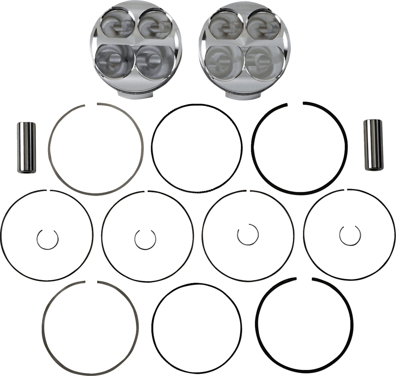 JE PISTONS 0910-5916 Piston Kit - 96.00 mm - 11.5:1 CR - Polaris