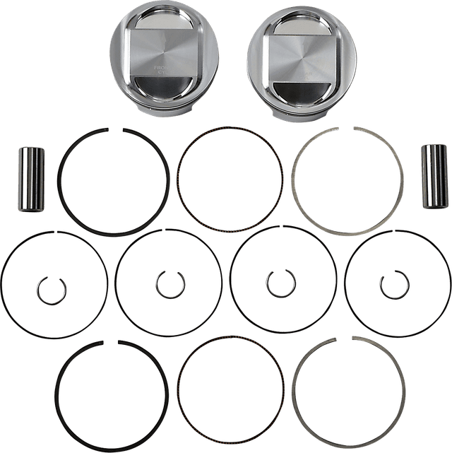 JE PISTONS 0910-5935 Piston Kit - Bored to 95" - 10.5:1 CR - 88" Twin Cam