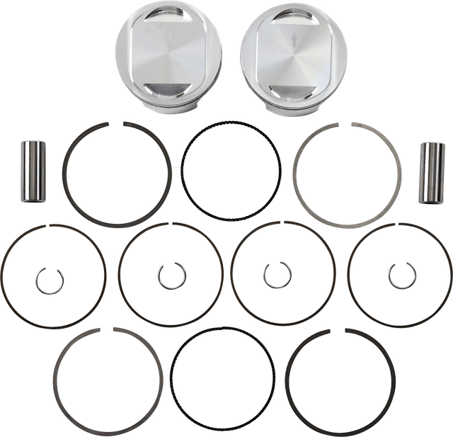 JE PISTONS 0910-5936 Piston Kit - Bored to 98" - 9.5:1 CR - 88"/96" Twin Cam