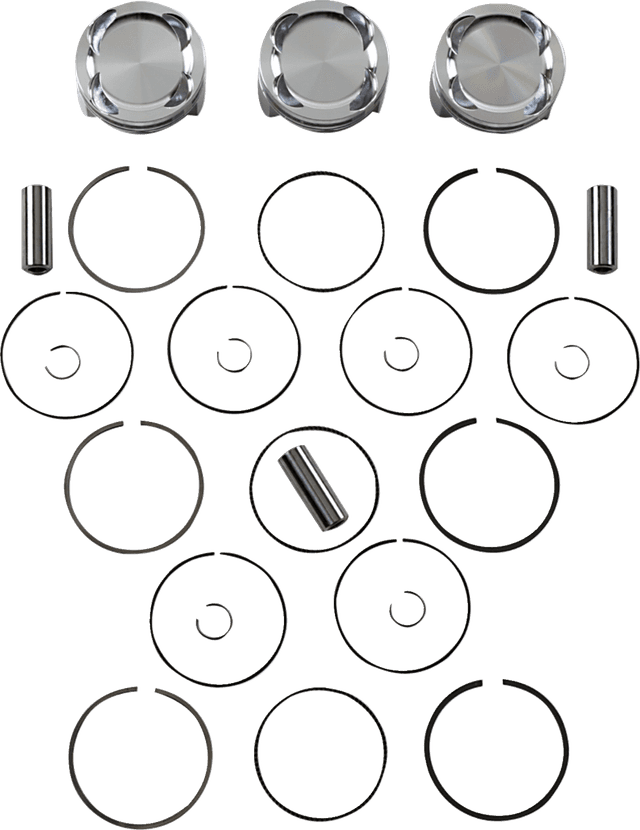 JE PISTONS 0910-5946 Piston Kit - 80.00 mm - 9.5:1 CR - Yamaha