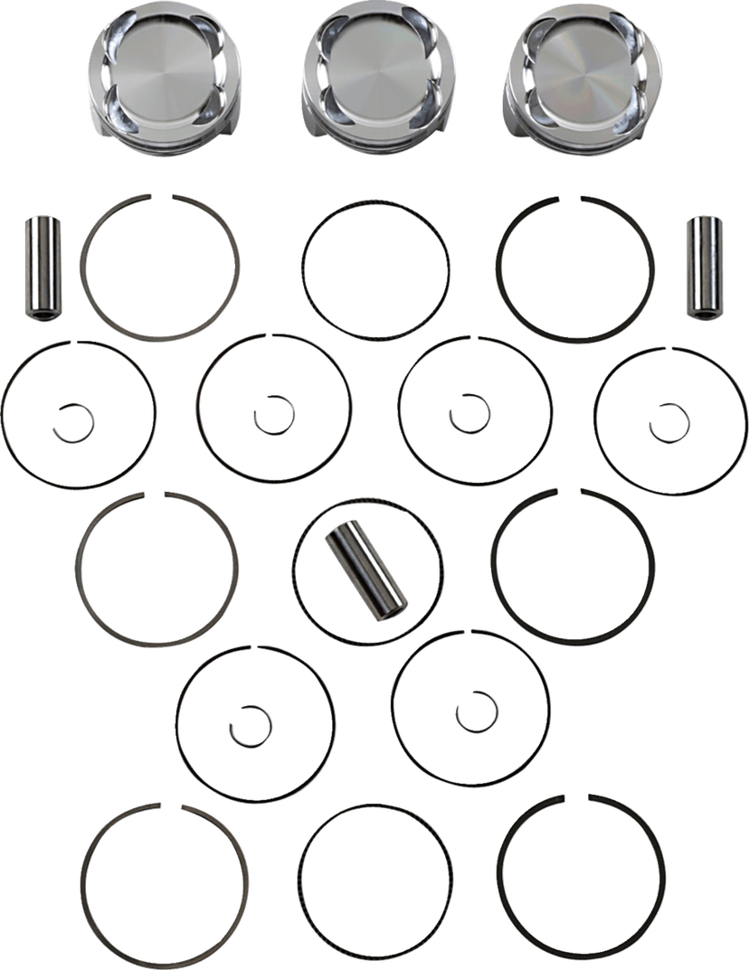 JE PISTONS 0910-5946 Piston Kit - 80.00 mm - 9.5:1 CR - Yamaha