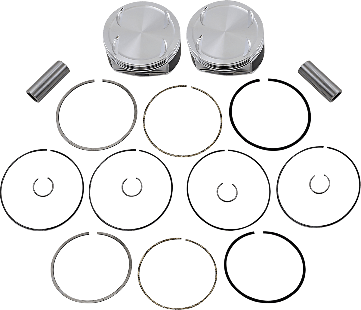 JE PISTONS 0910-6010 Piston Kit - 4.25" Bore - +0.313" Oversize - 107" M8