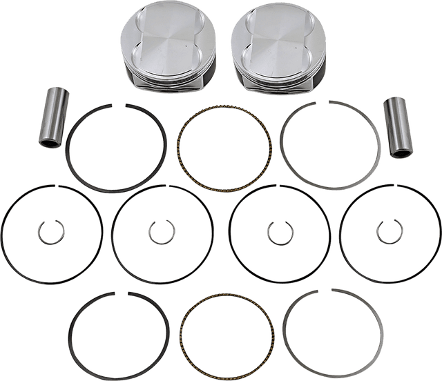 JE PISTONS 0910-6013 Piston Kit - 4.075" Bore - Standard - 114"/117" M8