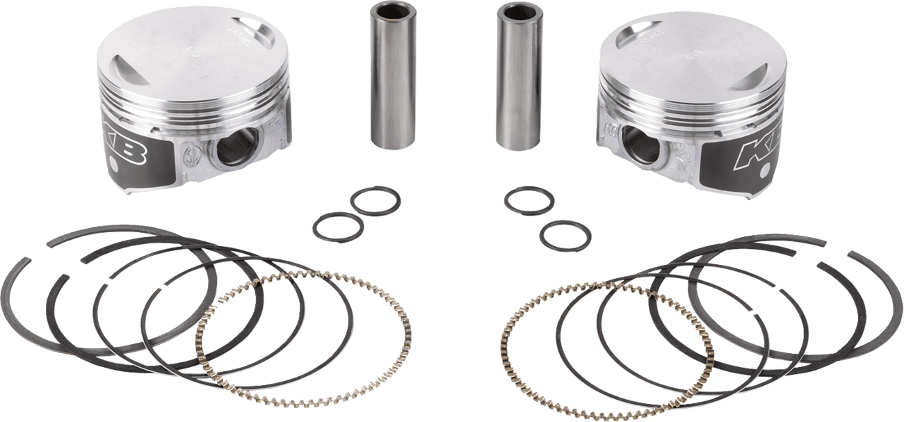 KB PERFORMANCE 0910-6088 Piston Kit - 3.750" +0.005" - 8.8:1 CR - 88" Twin Cam