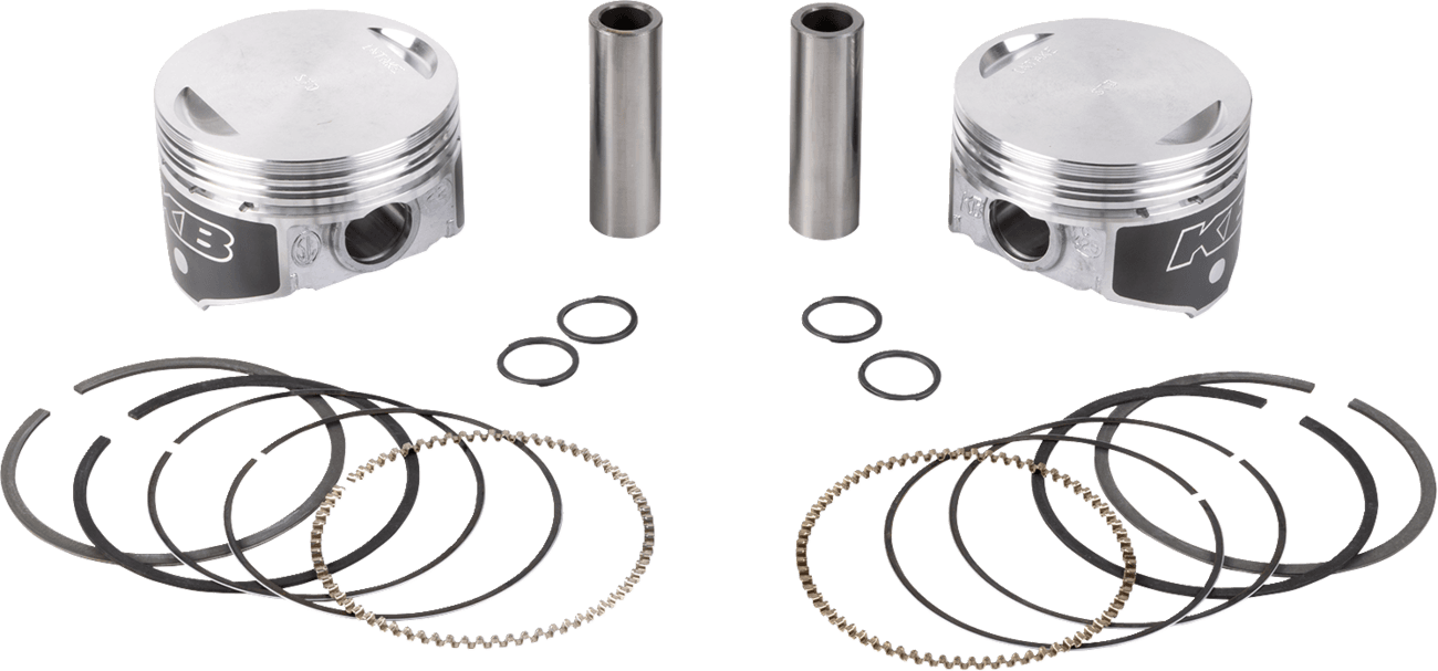 KB PERFORMANCE 0910-6088 Piston Kit - 3.750" +0.005" - 8.8:1 CR - 88" Twin Cam