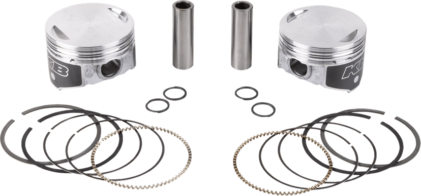 KB PERFORMANCE 0910-6090 Piston Kit - 3.750" +0.020" - 8.8:1 CR - 88" Twin Cam