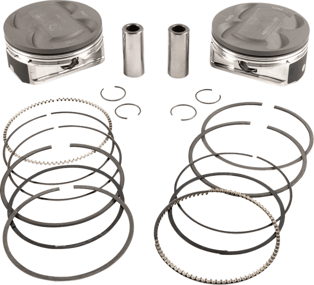 KB PERFORMANCE 0910-6178 Piston Kit - 4.250" +0.005" - 11.4:1 CR - 124" Big Bore - 107" M8
