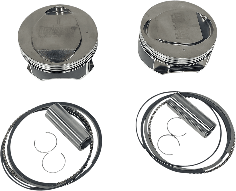 REVOLUTION PERFORMANCE, LLC 0910-6375 Piston Kit - Domed - For 124R Big Bore Cylinder Kit - 120R Screamin Eagle