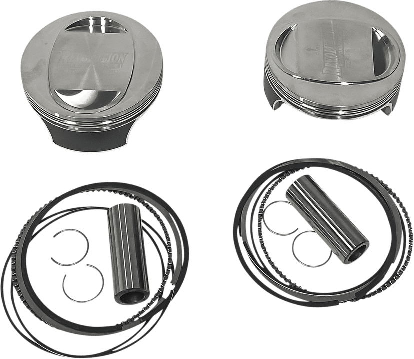 REVOLUTION PERFORMANCE, LLC 0910-6377 Piston Kit - Domed - For 117" Monster Big Bore Cylinder Kit - Twin Cam