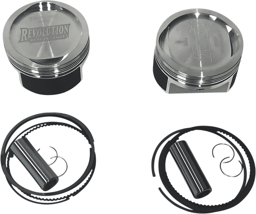 REVOLUTION PERFORMANCE, LLC 0910-6389 Piston Kit - Dished - For 1250 cc Big Bore Cylinder Kit - XL883