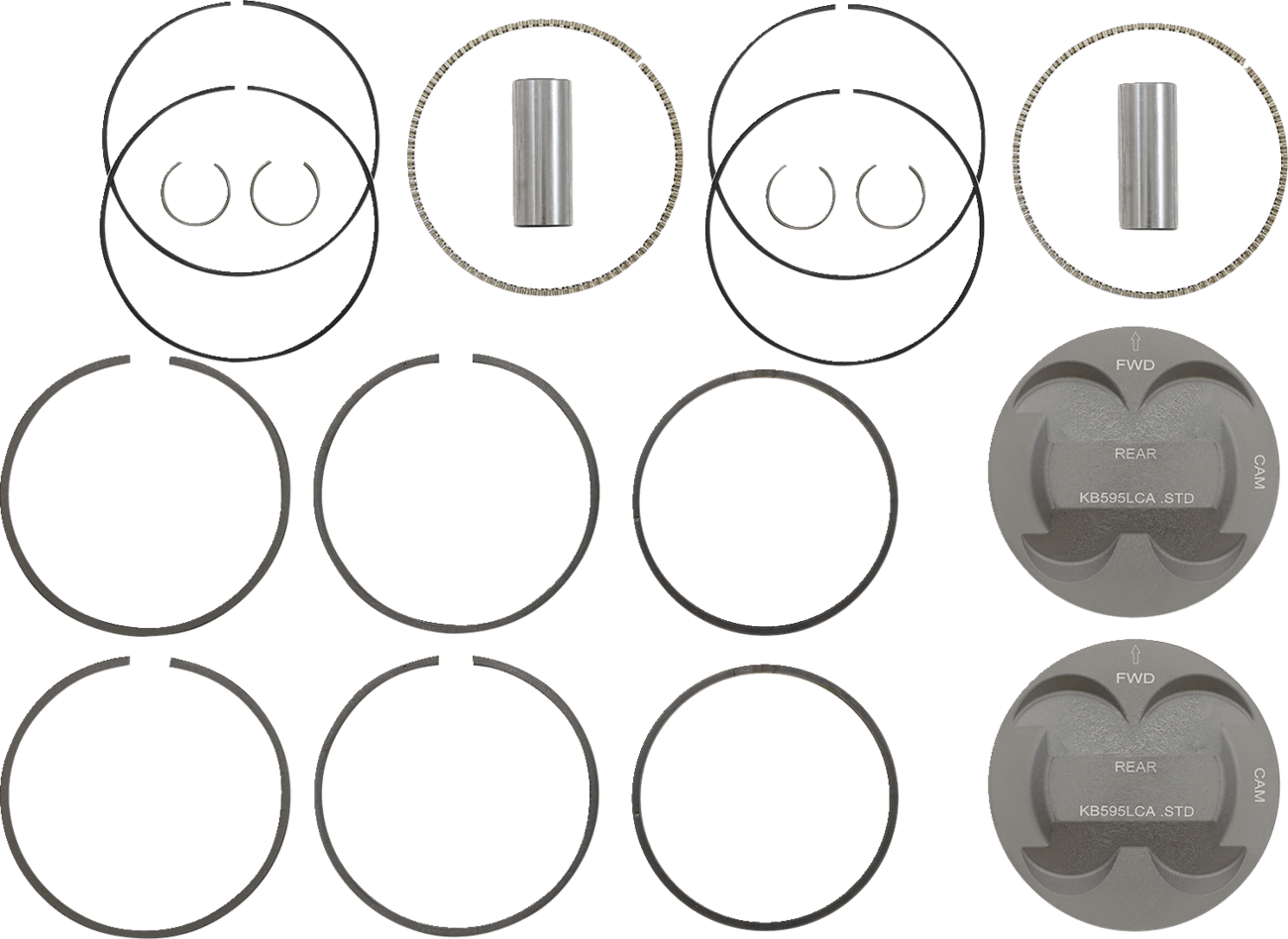KB PERFORMANCE 0910-6403 Piston Kit - 4.250" Standard - 11.8:1 CR - 124" Big Bore - 107" M8