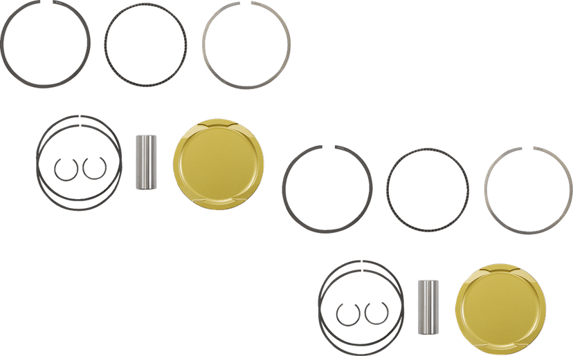 JE PISTONS 0910-6524 Piston Kit - 92.00 mm - 9.0:1 CR - Honda