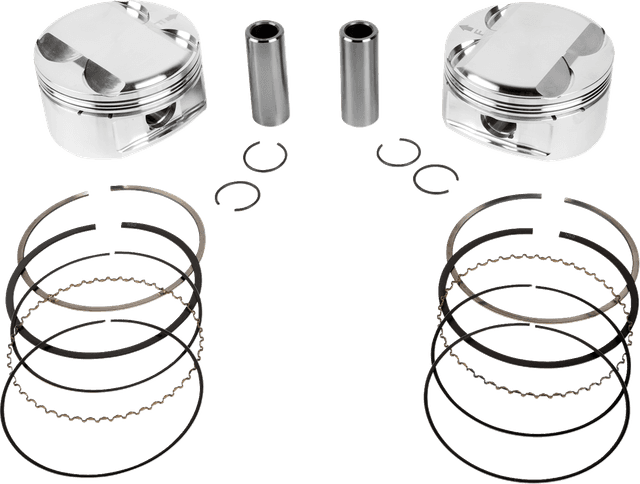 JE PISTONS 0910-6990 Piston Kit - 3.937" Bore - 4.375" Stroke - 11.5:1 CR - 107" M8