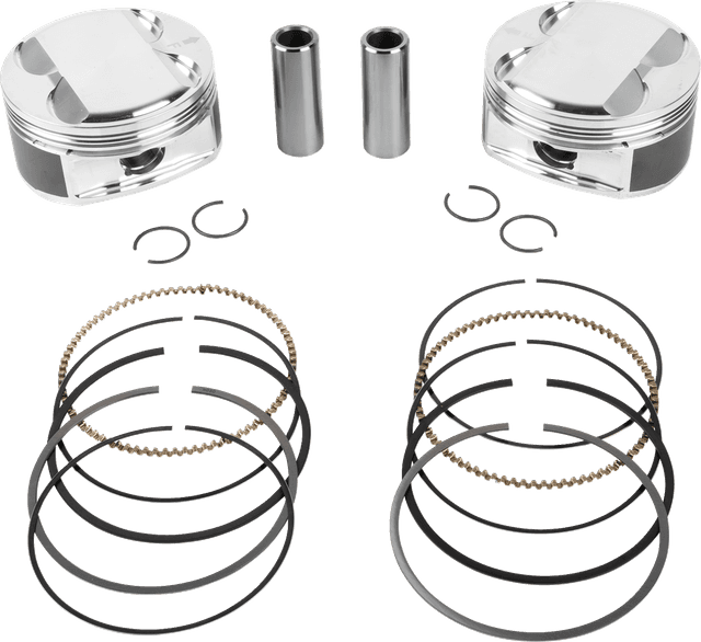 JE PISTONS 0910-7000 Piston Kit - 4.080" Bore - 4.375" Stroke - 12.0:1 CR - 107" M8
