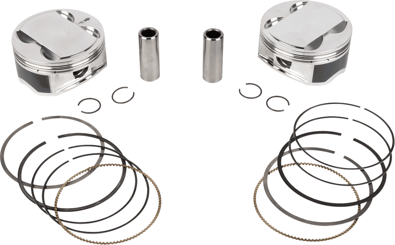JE PISTONS 0910-7002 Piston Kit - 4.250" Bore - 4.375" Stroke - 12.0:1 CR - 107" M8