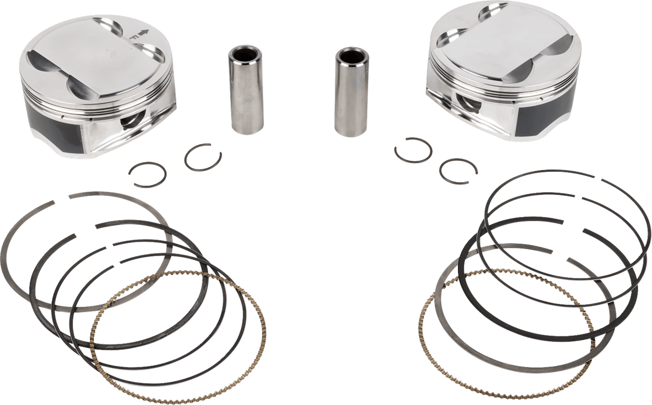 JE PISTONS 0910-7002 Piston Kit - 4.250" Bore - 4.375" Stroke - 12.0:1 CR - 107" M8