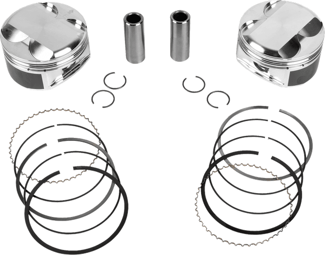 JE PISTONS 0910-7003 Piston Kit - 3.937" Bore - 4.375" Stroke - 12.0:1 CR - 107" M8