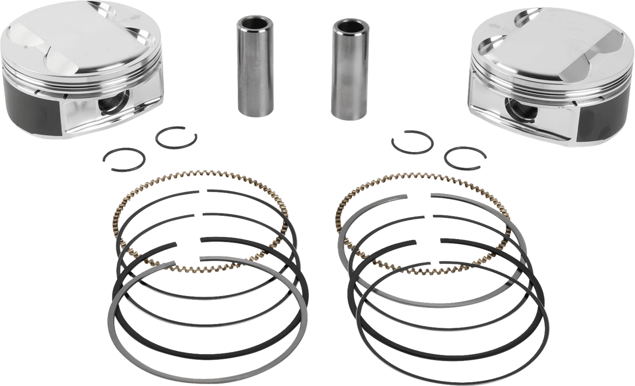 JE PISTONS 0910-7006 Piston Kit - 4.075" Bore - 4.500" Stroke - 12.0:1 CR - 114" M8