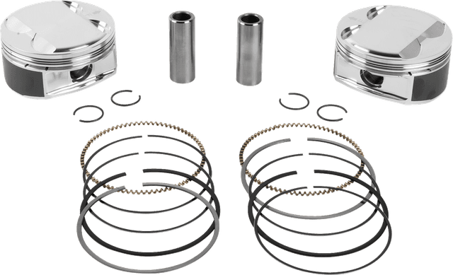 JE PISTONS 0910-7006 Piston Kit - 4.075" Bore - 4.500" Stroke - 12.0:1 CR - 114" M8