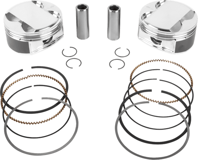 JE PISTONS 0910-7007 Piston Kit - 4.080" Bore - 4.500" Stroke - 12.0:1 CR - 114" M8