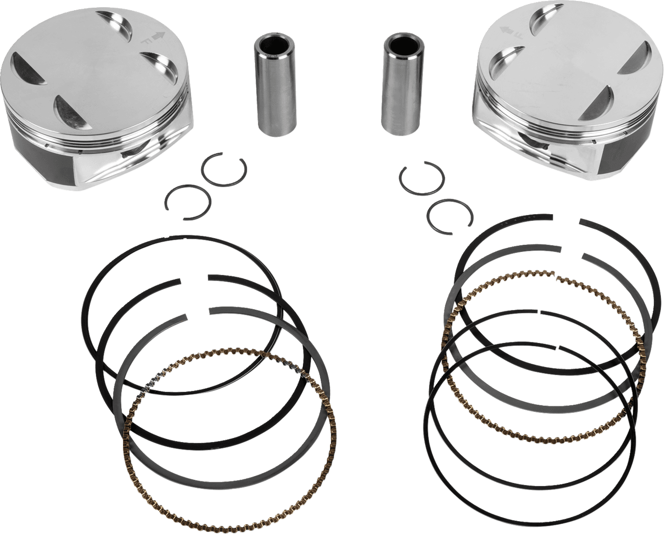JE PISTONS 0910-7015 Piston Kit - 4.255" Bore - 4.500" Stroke - 11.5:1 CR - 114" M8