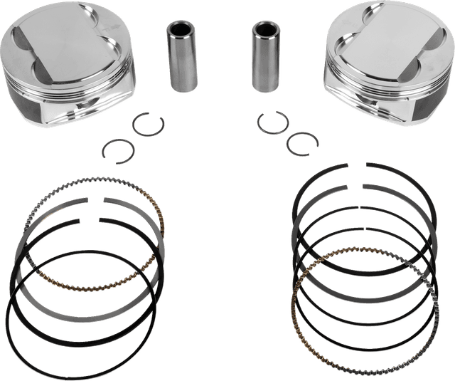 JE PISTONS 0910-7018 Piston Kit - 4.255" Bore - 4.375" Stroke - 12.0:1 CR - 107" M8