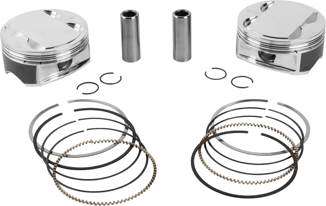 JE PISTONS 0910-7019 Piston Kit - 4.260" Bore - 4.375" Stroke - 12.0:1 CR - 107" M8