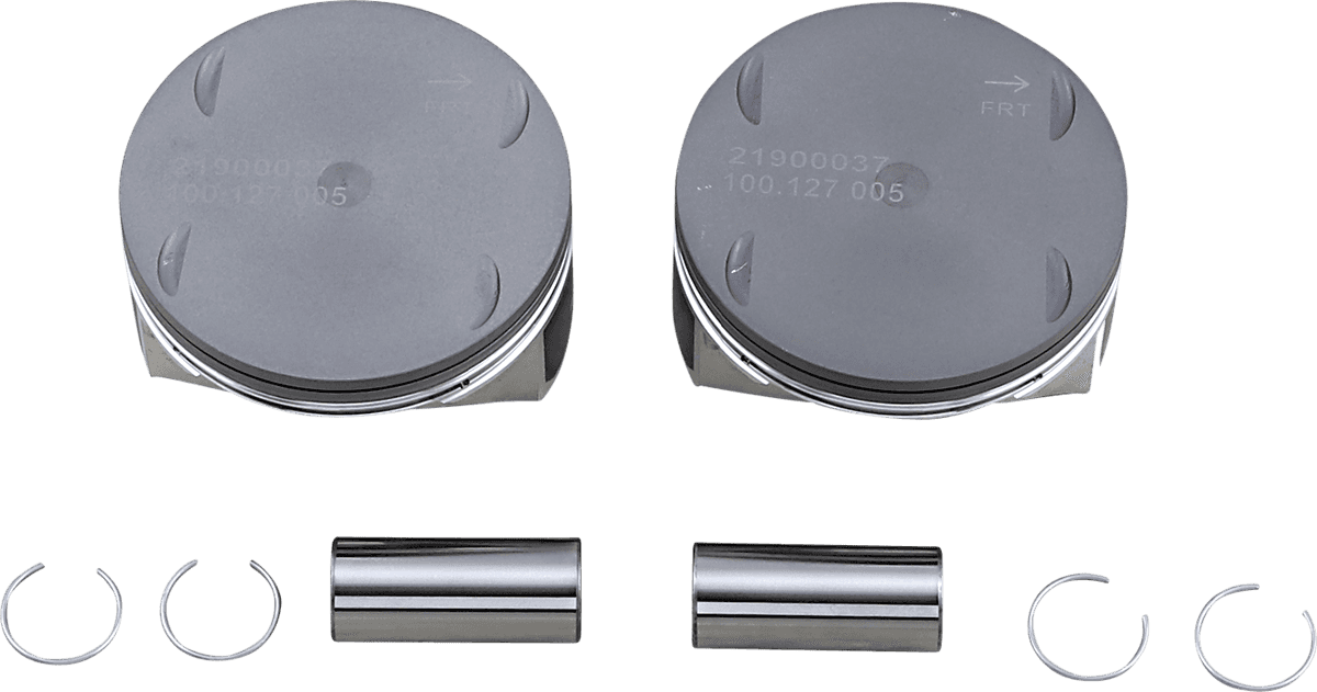 DRAG SPECIALTIES 0911-0050 Piston Kit - 3.937" +0.005" - 107" Motor - M8