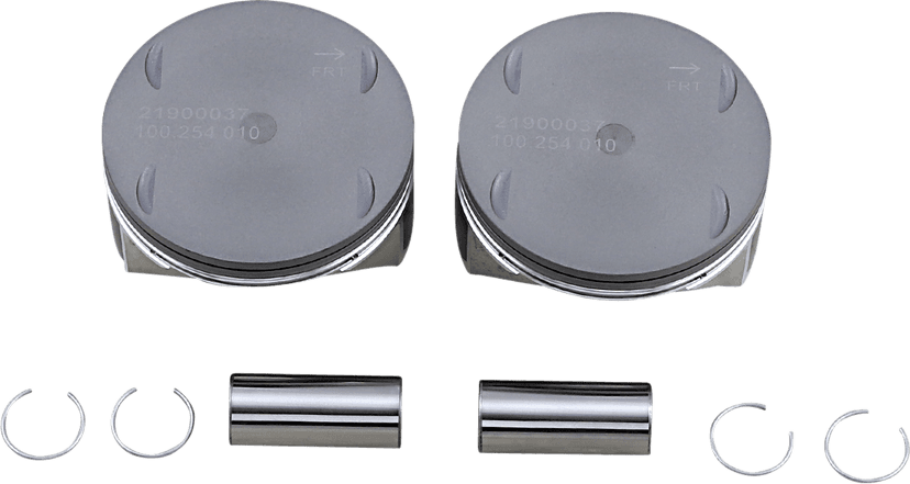DRAG SPECIALTIES 0911-0051 Piston Kit - 3.937" +0.010" - 107" Motor - M8