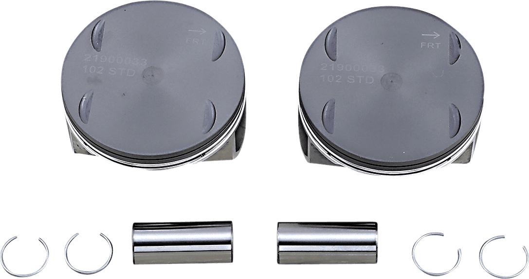 DRAG SPECIALTIES 0911-0053 Piston Kit - 4.000" Standard - 114" Motor - M8