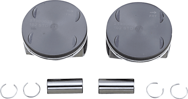 DRAG SPECIALTIES 0911-0053 Piston Kit - 4.000" Standard - 114" Motor - M8