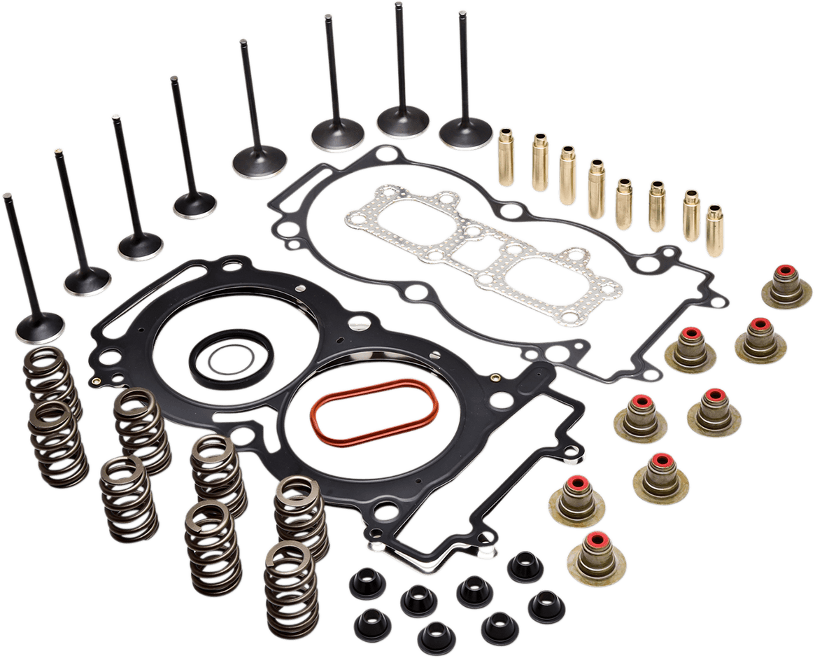 KIBBLEWHITE 0926-3128 Cylinder Head Kit - C674 Valve Guides - Black Diamond™ Valves - Polaris