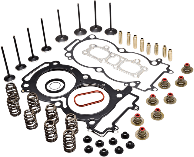 KIBBLEWHITE 0926-3128 Cylinder Head Kit - C674 Valve Guides - Black Diamond™ Valves - Polaris