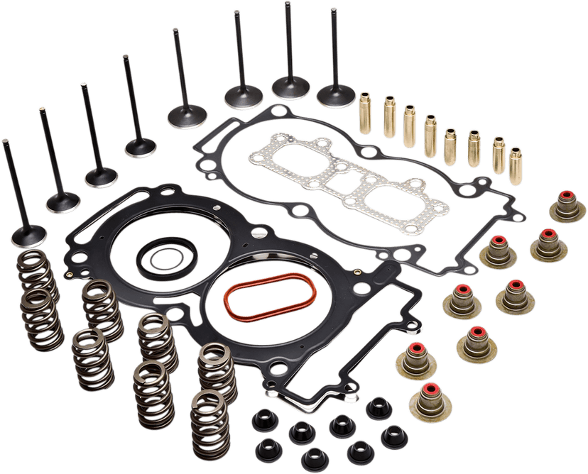 KIBBLEWHITE 0926-3128 Cylinder Head Kit - C674 Valve Guides - Black Diamond™ Valves - Polaris