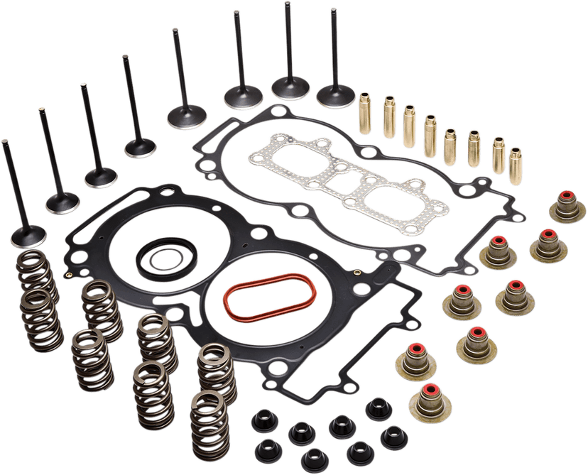 KIBBLEWHITE 0926-3227 Cylinder Head Kit - C674 Valve Guides - Black Diamond™ Valves - Polaris