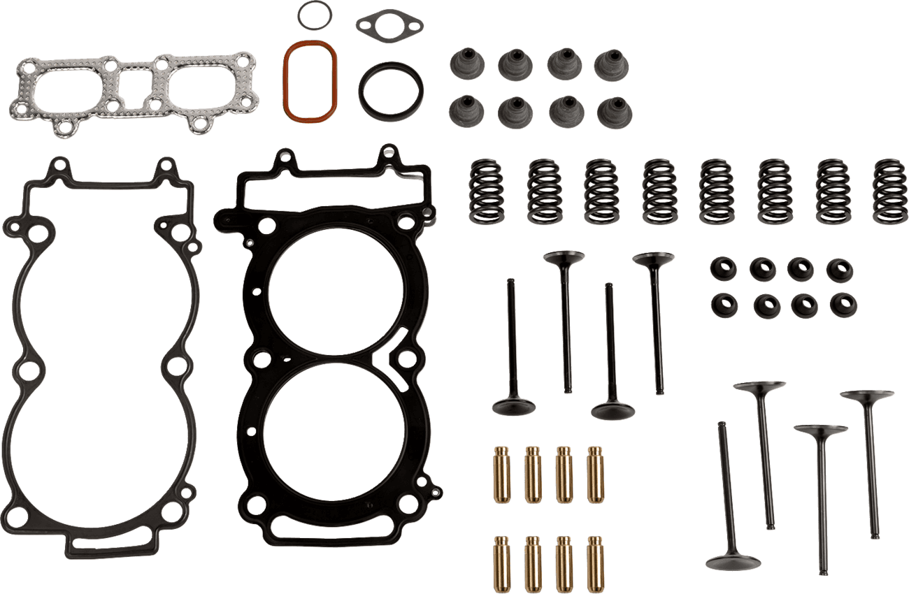 KIBBLEWHITE 0926-3230 Cylinder Head Kit - C674 Valve Guides - Black Diamond™ Valves - Polaris