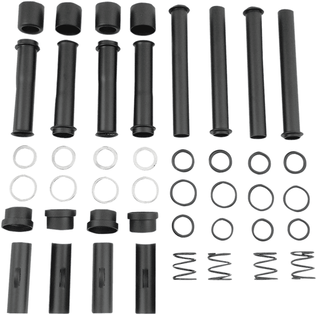 DRAG SPECIALTIES 0928-0041 Pushrod Tube Kit - Black - XL