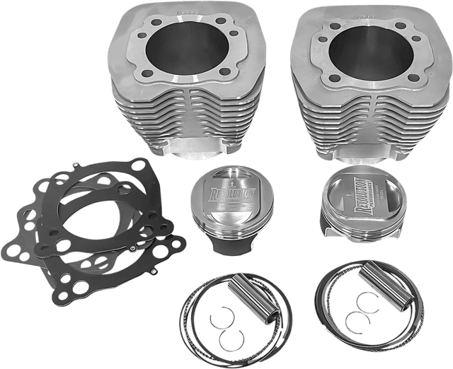 REVOLUTION PERFORMANCE, LLC 0931-1026 Cylinder Kit - 98" - Big Bore - Natural Silver - Twin Cam