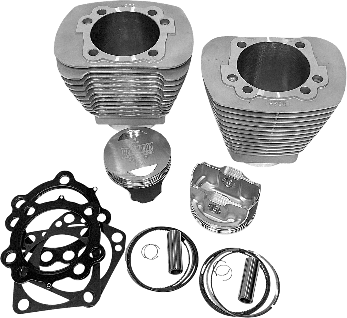 REVOLUTION PERFORMANCE, LLC 0931-1061 Cylinder Kit - Monster Big Bore - 100" - Natural - Evolution Big Twin '84-'99