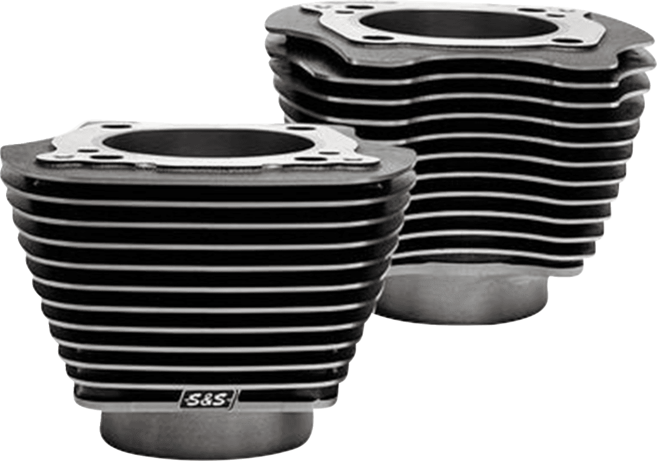 S&S CYCLE 09311199 Cylinder Set - 4.25" Bore - Unhoned - Black Granite w/Highlights - M8