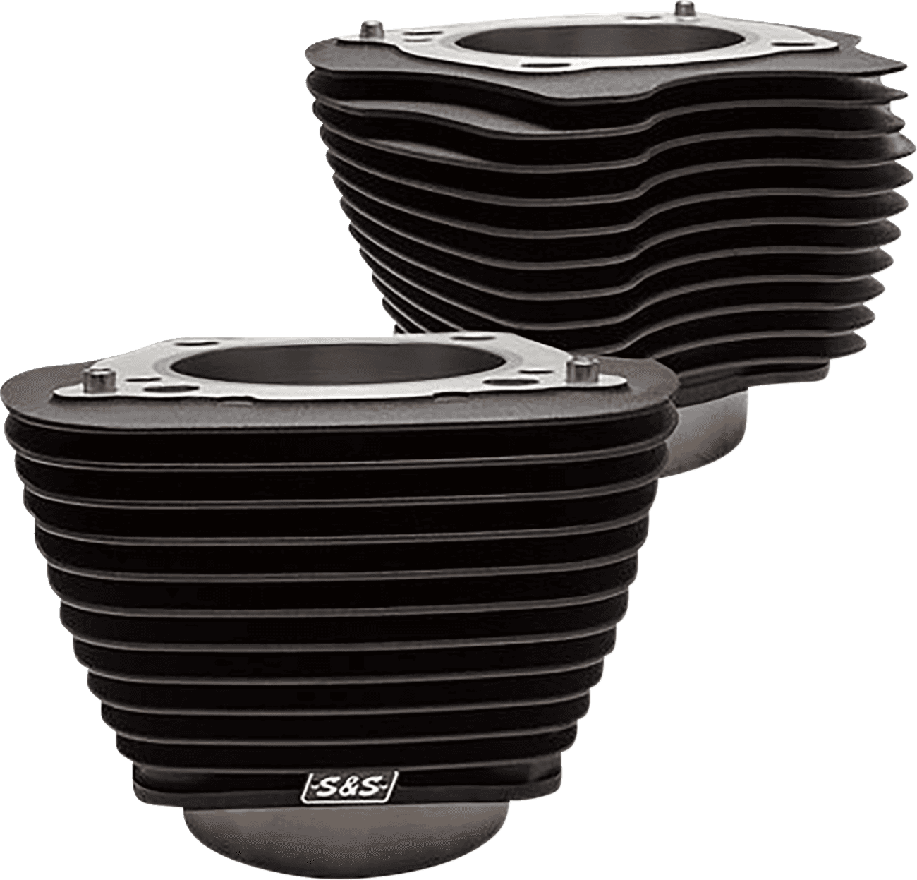 S&S CYCLE 09311200 Cylinder Set - 4.25" Bore - Unhoned - Wrinkle Black w/o Highlights - M8