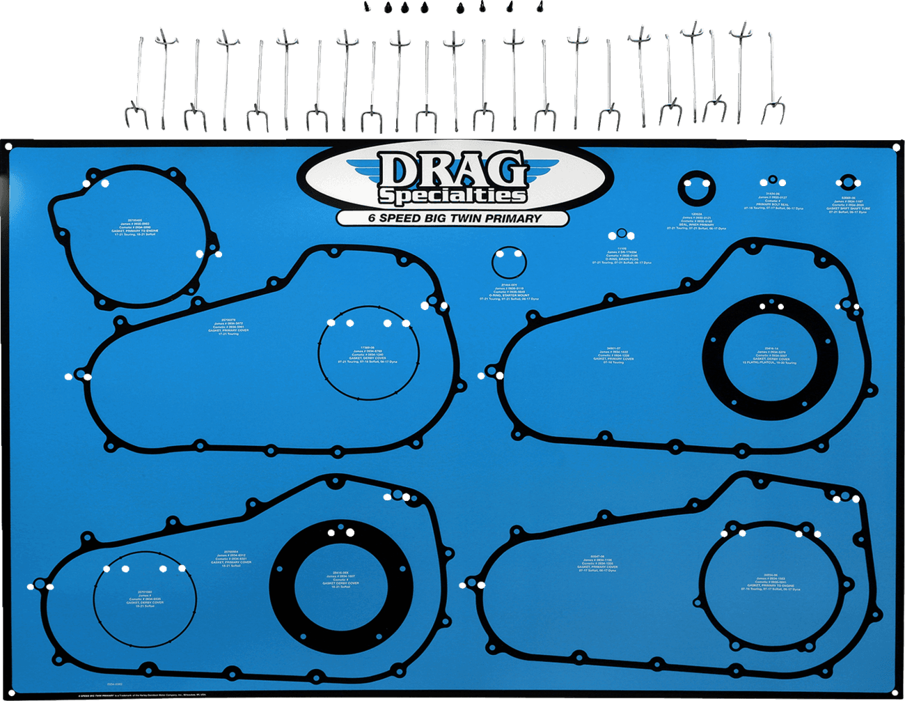 DRAG SPECIALTIES 0934-6982 Gasket / Seal / O-Ring Display Board - 6 Speed Big Twin Primaries
