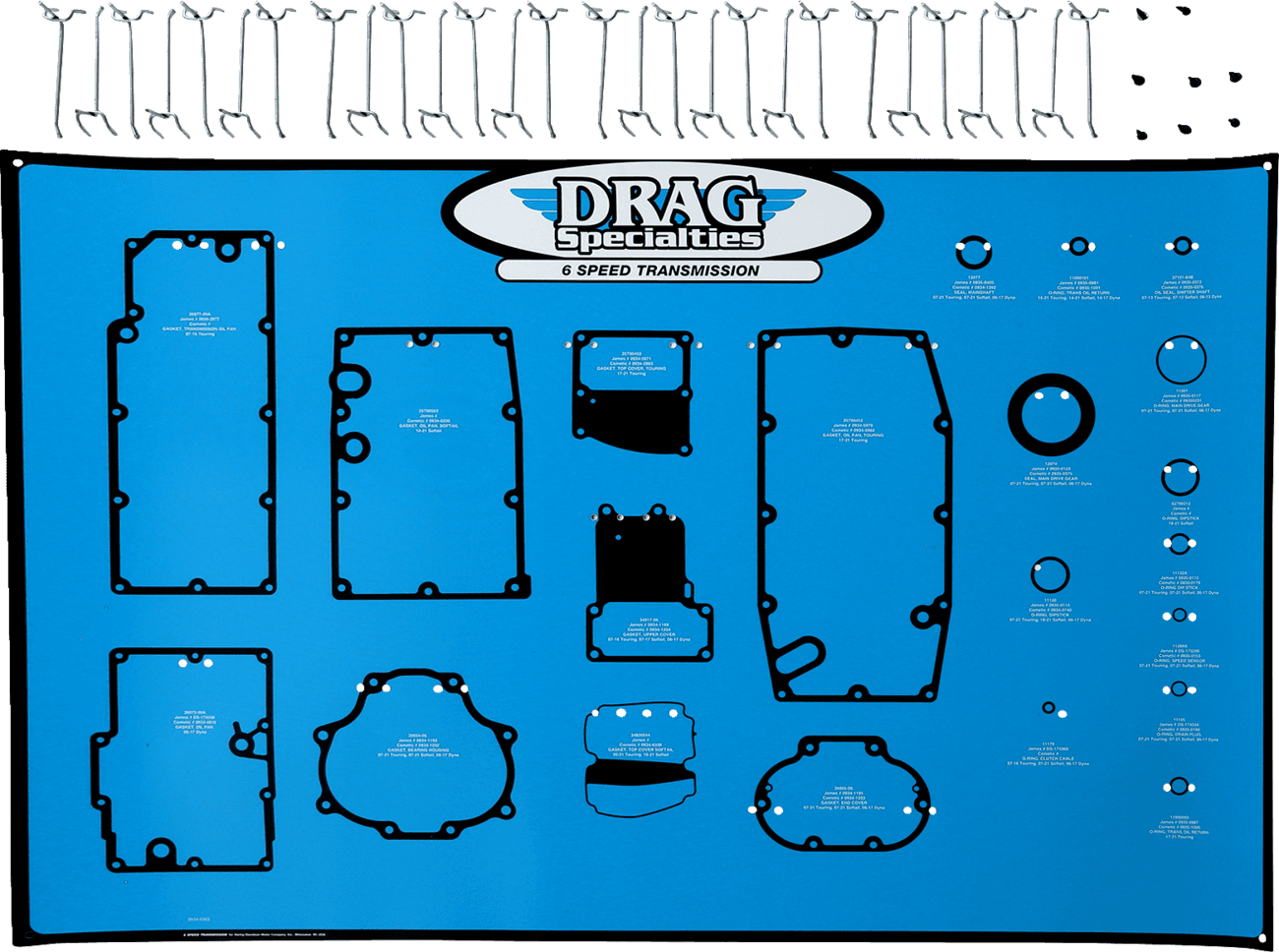 DRAG SPECIALTIES 0934-6983 Gasket / Seal / O-Ring Display Board - 6-Speed Big Twin Transmissions
